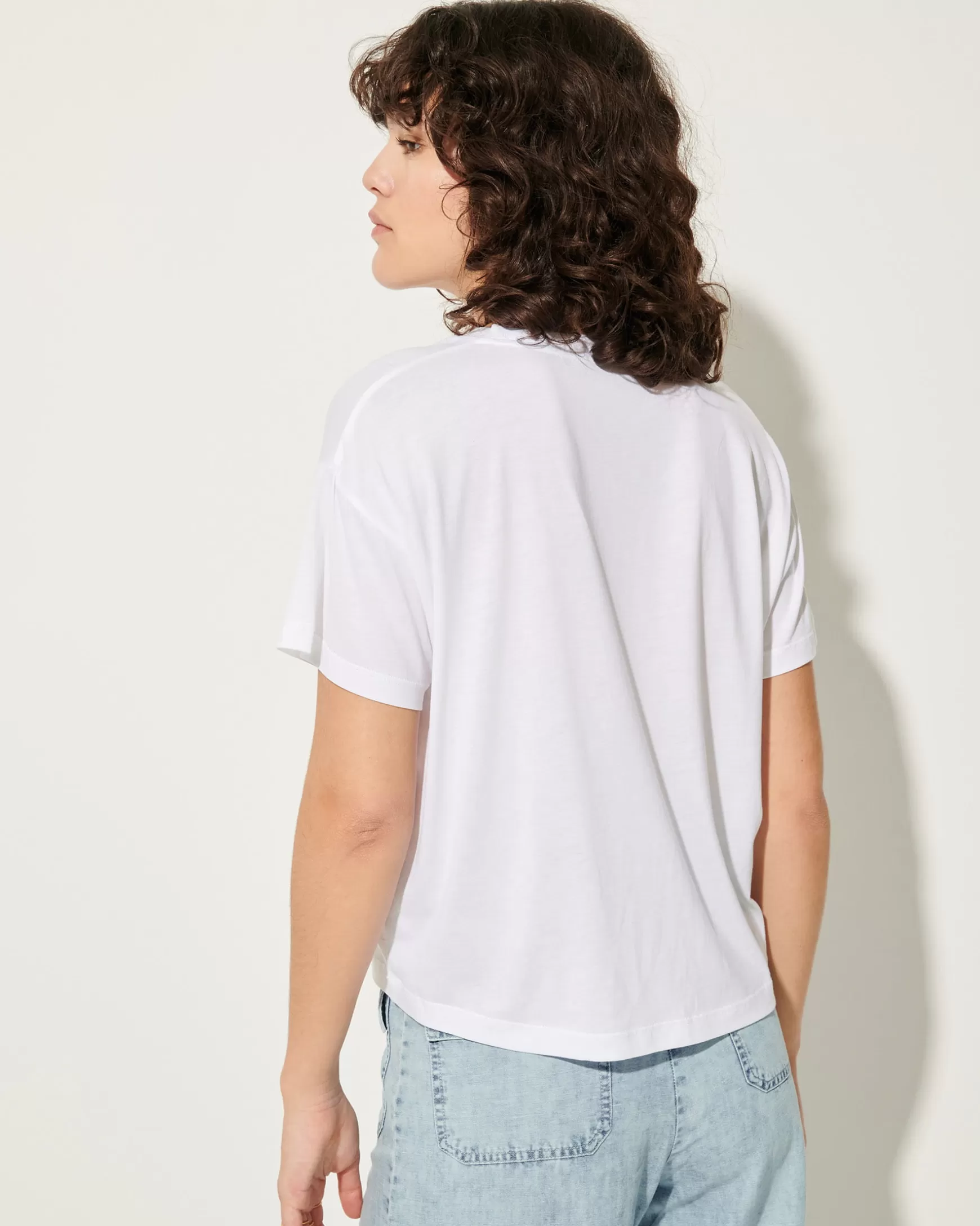 T-shirts-Sessùn Too Optical White